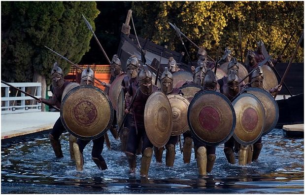 Un'immagine dall'Aiace di Sofocle - andata in scen