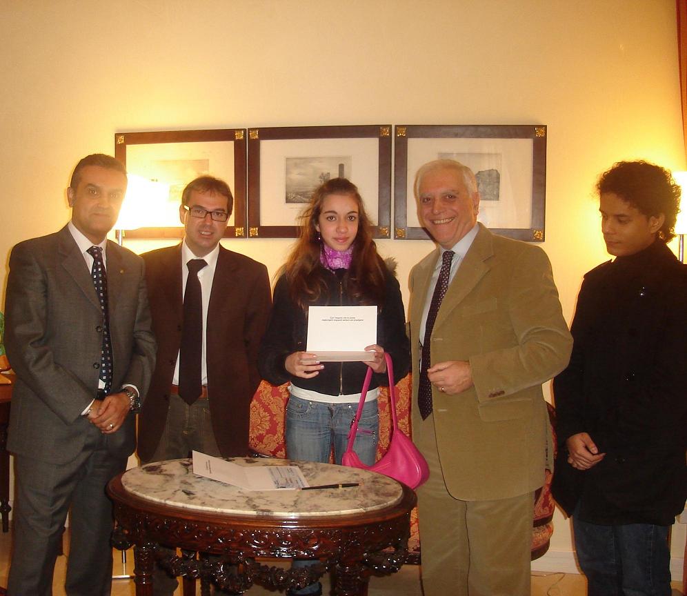 BONO CONSEGNA PREMI A DUE GIOVANI TALENTI