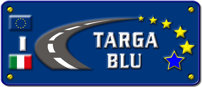 Targa blu