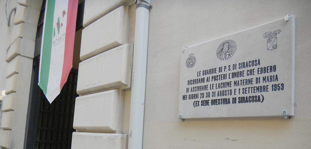 Targa LVIII anniversario lacrimazione