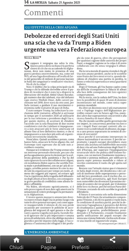 Scappare è vergogna ma salva la vita