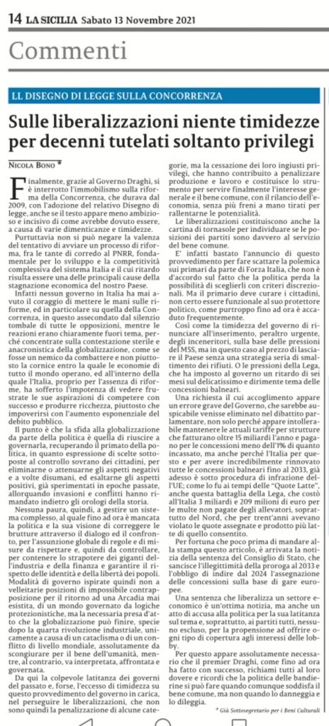 Gli errori da evitare sul DL sulla Concorrenza