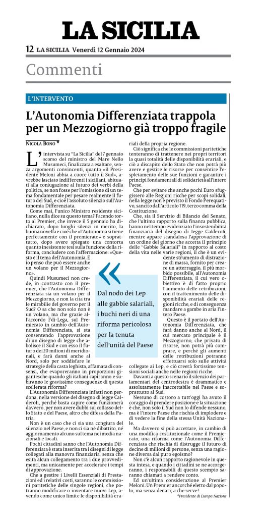 Autonomia Differenziata